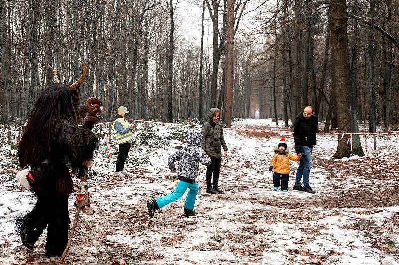 Čerti z Rakouska v Ostravě v Bělském lese a stezka odvahy, 5. prosince 2021.