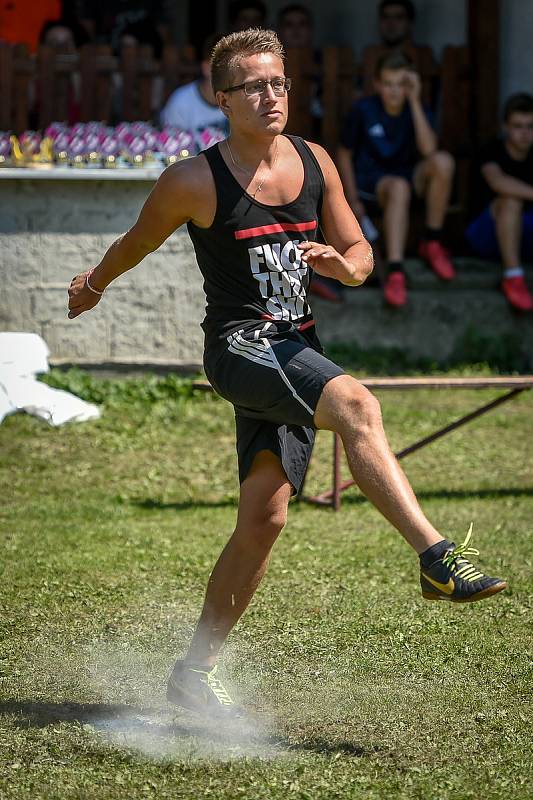 Soutěž o penaltového krále Moravskoslezského kraje 2018 na Hukvaldech.