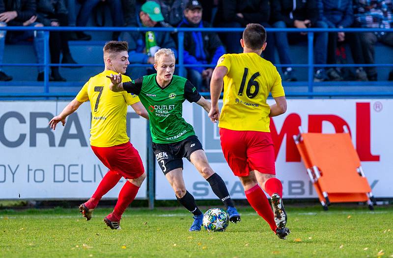 Utkání 16. kola Fortuna MSFL: FC ODRA Petřkovice – SK HS Kroměříž, 16. listopadu 2019 v Ostravě.