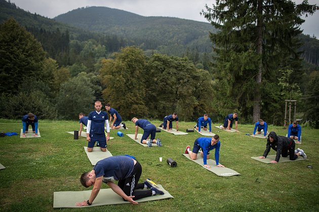 Příprava Baníku v Beskydech. Snímek z 5. září 2018 na Čeladné.