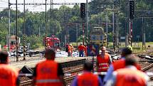 Tragická železniční nehoda pendolina ve Studénce 22. července 2015.