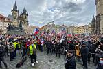 Demonstrace Praha, Staroměstské náměstí, 18. října 2020.
