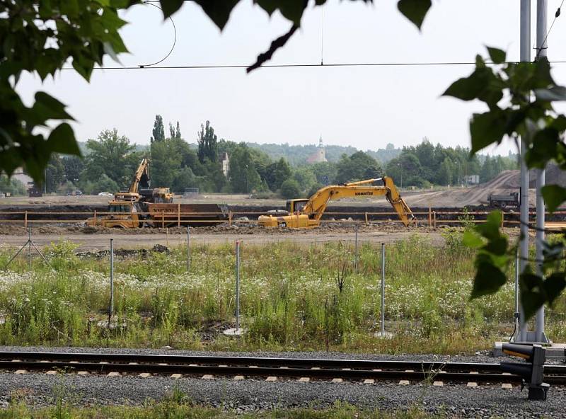 Výstavba Nové Karoliny na počátku července 2008