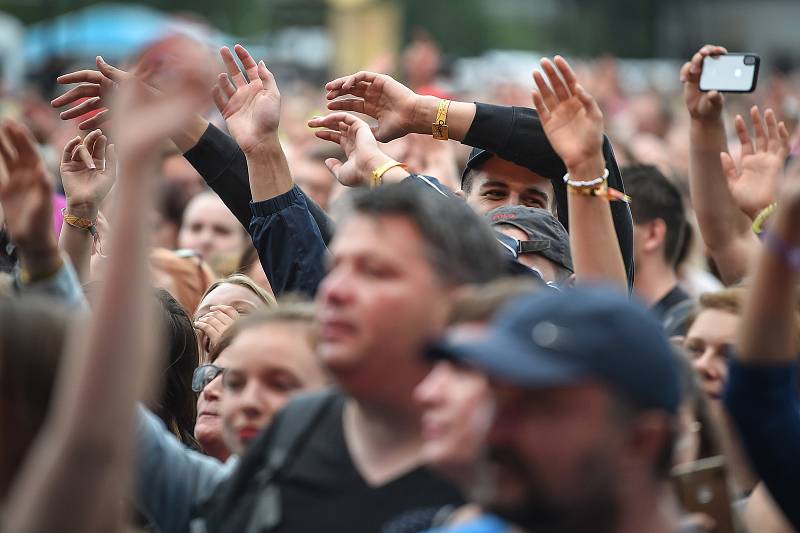 Hudební festival Colours of Ostrava 2018 v Dolní oblasti Vítkovice, 19. července 2018 v Ostravě.