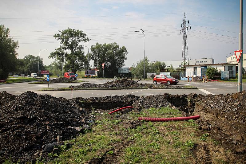 Tuto křižovatku budou řídit semafory. Úpravy souvisejí s budováním outletového centra v Ostravě-Přívoze.