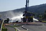 Sedm jednotek hasičů zasahovalo v pátek 18. září odpoledne až do večera v Jablunkově (okres Frýdek-Místek) u požáru acetylénu, který unikal z tlakové lahve svařovací soupravy při opravě mostu, který je součástí silničního obchvatu Jablunkova. 