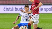 Fotbalisté Baníku Ostrava hráli na Letné proti Spartě (31. kolo FORTUNA LIGY, 9. května 2021).