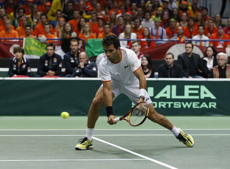 Jean-Julien Rojer v akci.