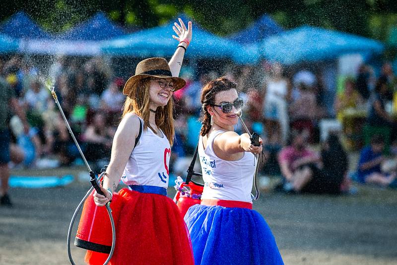 Hudební festival Colours of Ostrava 2019 v Dolní oblasti Vítkovice, 20. července 2019 v Ostravě.