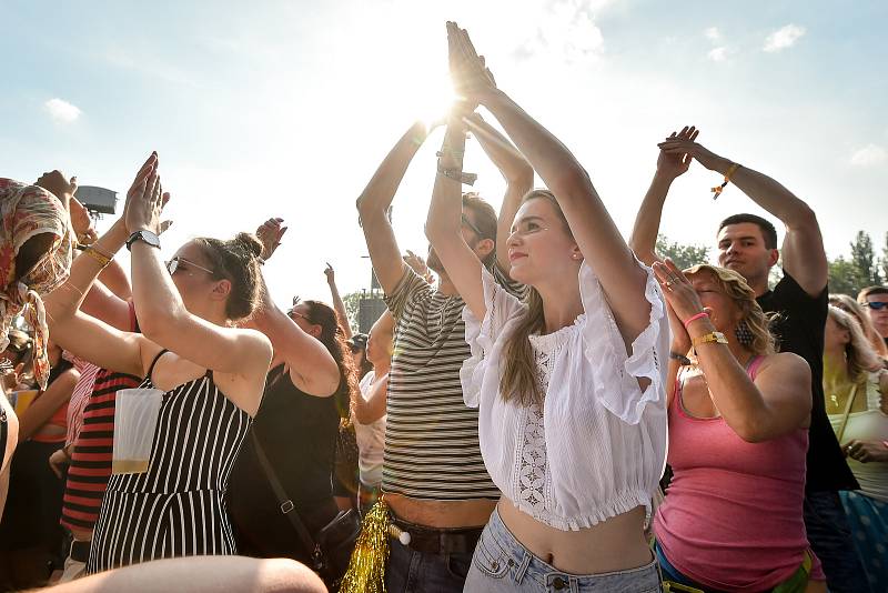 Hudební festival Colours of Ostrava 2018 v Dolní oblasti Vítkovice, 21. července 2018 v Ostravě.