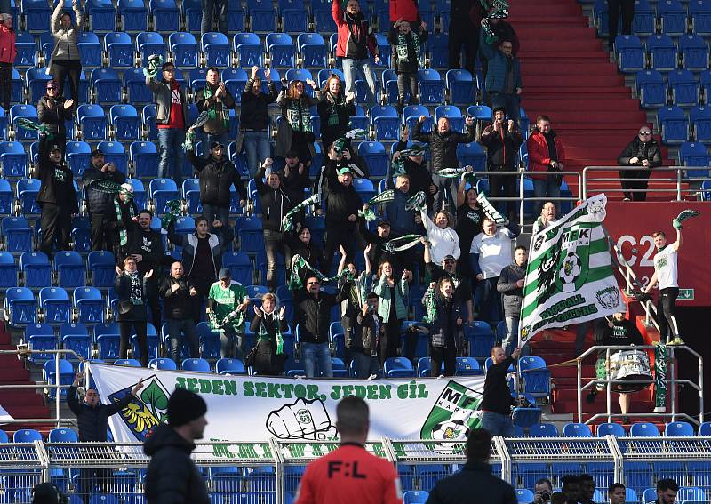 Utkání 26. kola první fotbalové ligy: FC Baník Ostrava - MFK Karviná, 19. března 2022 v Ostravě.