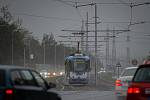 Nově zrekonstruovaná trať kde můžou tramvaje jezdit až 80km/h, 1. září 2020 v Ostravě.