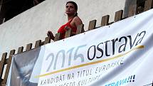 Propagace ostravské kandidatury na titul EHMK 2015 na festivalu Colours of Ostrava.