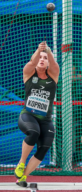 Zlatá tretra Ostrava 2018. Hammer throw, kladivo ženy, Malwina Kopron