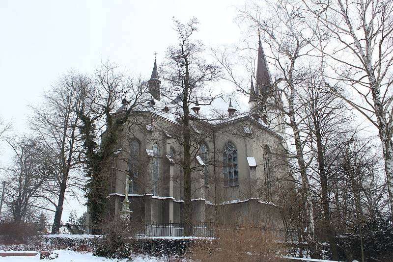 Kostel sv. Anny v Polance nad Odrou.