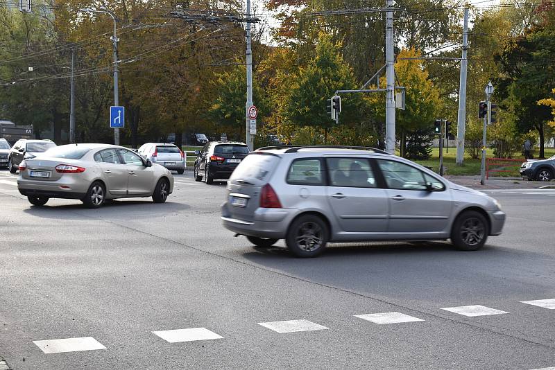 Křižovatka U Dlouhých v Ostravě-Přívoze.