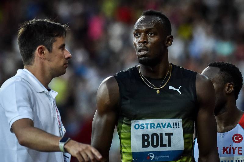 56. ročník atletického mítinku Zlatá tretra, který se konal 28. června 2017 v Ostravě. Usain Bolt.