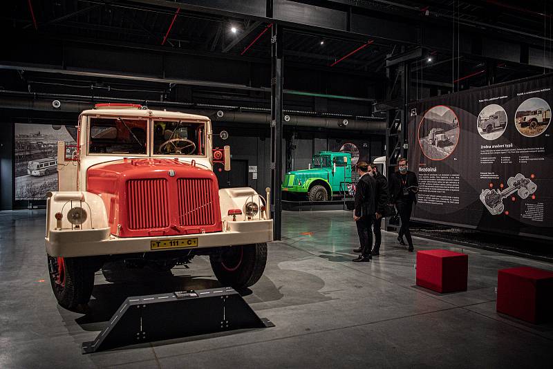 Slavnostní otevření muzea nákladních automobilů Tatra, 16. listopadu 2021 v Kopřivnici.