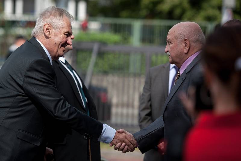 Miloš Zeman, 6. září 2017 společnost Temex Ostrava.