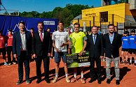 Finále Prosperita Open 2018, na snímku vlevo Chorvat Nino Serdarusic, vpravo Belgičan Arthur De Greef