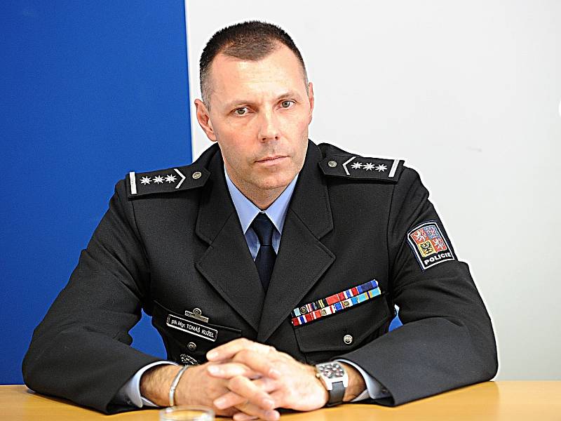 Ředitel  moravskoslezské policie Tomáš Kužel