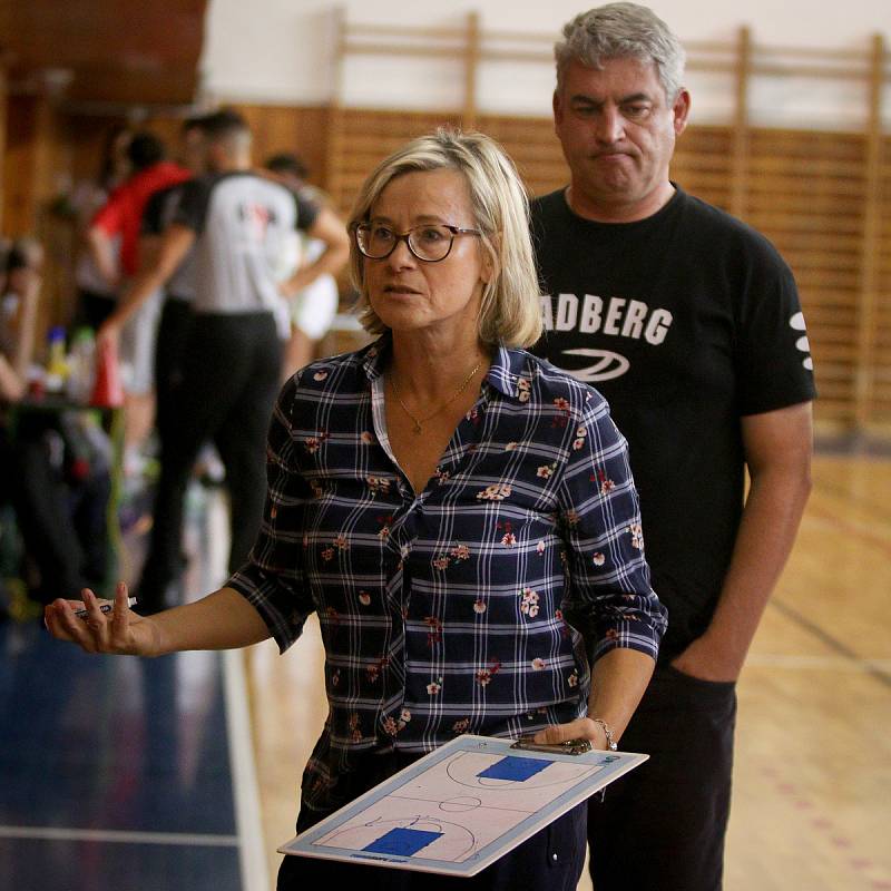 Basketbalový turnaj žen Memoriál Jiřího Jurdy: SBŠ Ostrava - Sokol Hradec Králové, 6. září 2019 v Ostravě. Na snímku Romana Ptáčková.