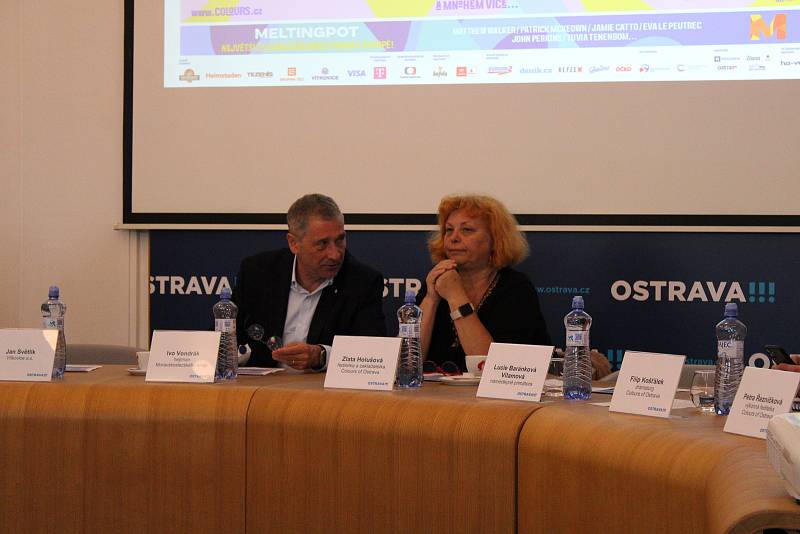 Tisková konference k festivalu Colours of Ostrava 2023 na magistrátu města Ostravy, 25. května 2023, Ostrava. Foto: Karolína Dudová