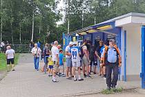Fanoušci Baníku Ostrava v Liberci (23. července 2023).