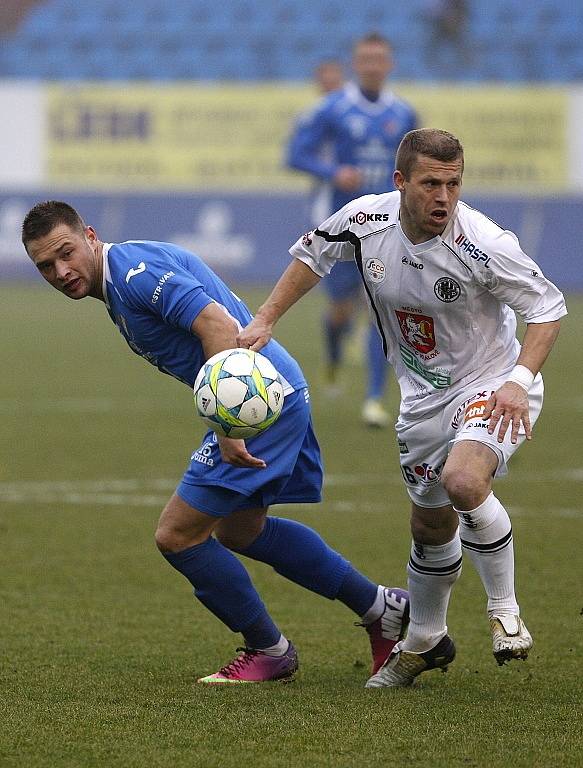 Snímky z utkání FC Baník - Hradec Králové.