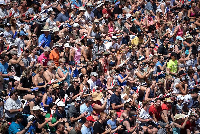 FIVB Světové série v plážovém volejbalu J&T Banka Ostrava Beach Open, 2. června 2019 v Ostravě.