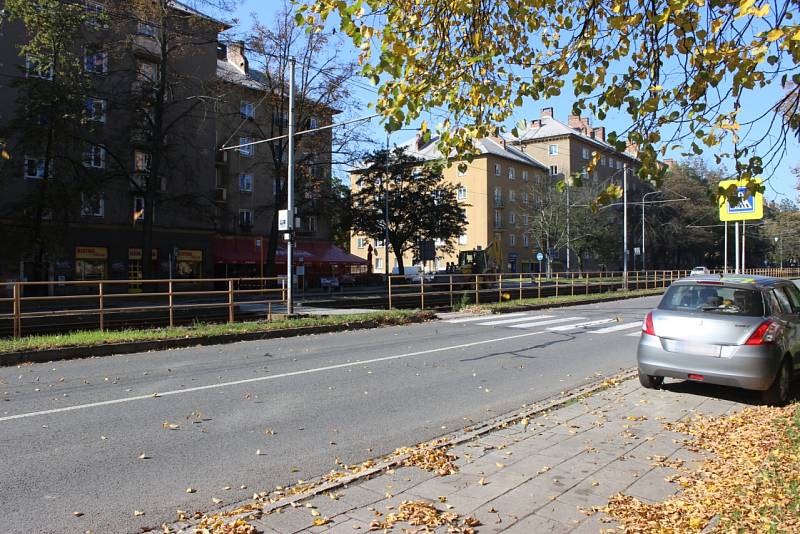 Nebezpečný přechod v Ostravě-Porubě. 