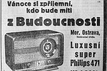 RÁDIO. Nejlepším a ne zrovna levným dárkem pro muže bývalo rádio. Bohužel, většinou si ho musel koupit sám. 