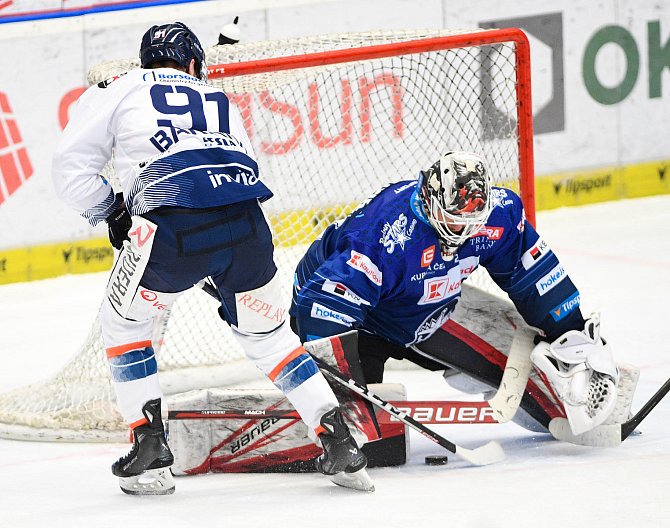 Hokejisté Vítkovic porazili v utkání 42. kola extraligy Kladno 4:2.