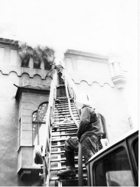Požár šumperského divadla v roce 1994