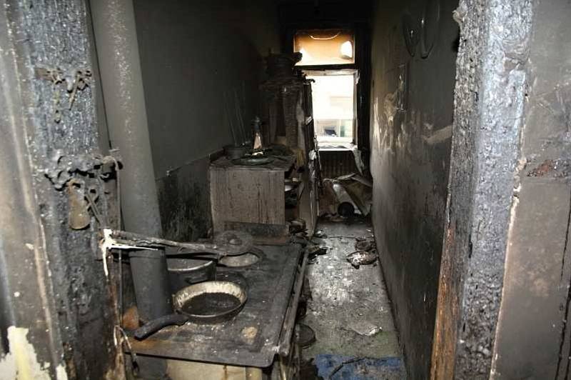 Dům v Zábřehu, kde došlo požárem k pokusu o vraždu dvou mužů