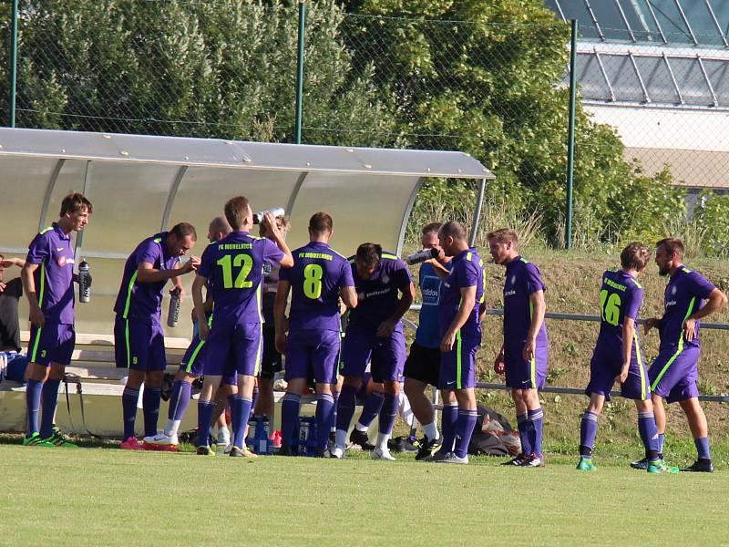 Mohelnice překvapila divizní Šumperk. Těsné vítězství zařídil gólem z úvodu duelu Jiří Kloss.