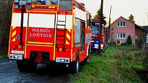 Hasiči zasahují u výbuchu kotle v rodinném domě v Lošticích