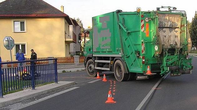 Nehoda motocyklu v České Vsi