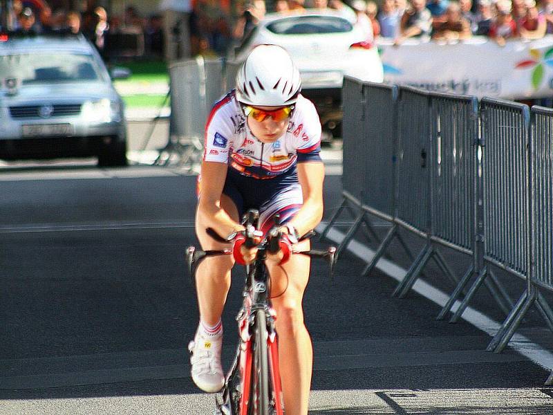 Martina Sáblíková vyhrála v Šumperku český šampionát v cyklistické časovce