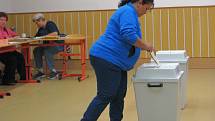 Lidé v Zábřehu hlasují také v prvním kole senátních voleb.