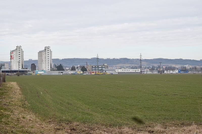 Průmyslová zóna v Leštinské ulici v Zábřehu.