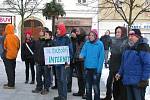 Šumperská demonstrace proti ACTA, sobota 11. února 2012