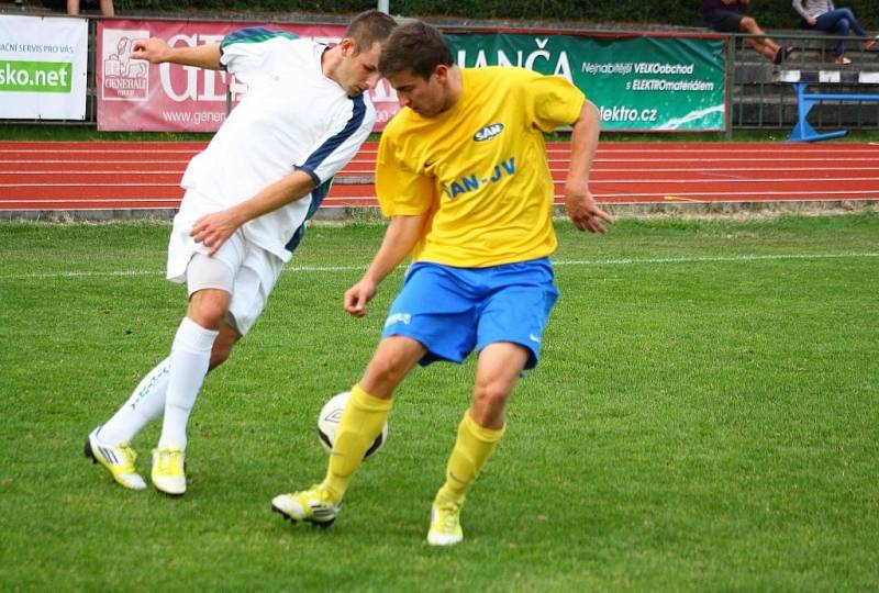 Šumperk versus Otrokovice (bílé dresy).