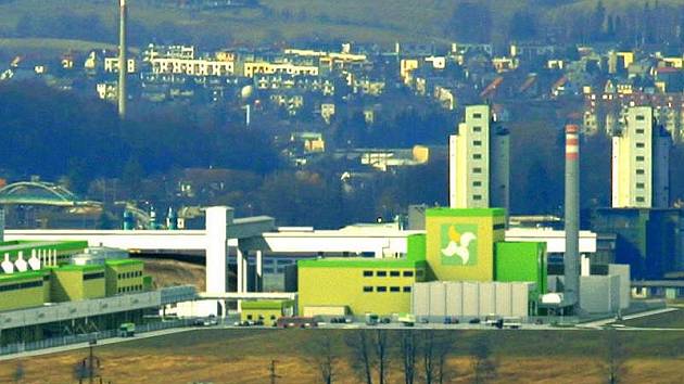 Vizualizace papírny a teplárny firmy Wanemi v průmyslové zóně v Zábřehu.