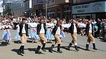 Mezinárodní folklorní festival v Šumperku vrcholí. V sobotu 17. srpna dopoledne zaplnily ulice města domácí soubory i zahraniční hosté, kteří v programu nazvaném Roztančená ulice prošly od radnice přes pěší zónu až do parku U sovy.