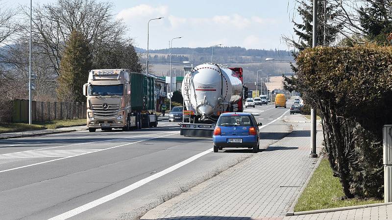 Ulice Třebovská v Mohelnici.