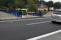 Nový most v Loučné nad Desnou, na který nesmí auta.