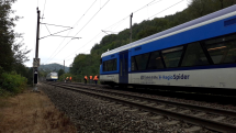 Vlaky zastavily zhruba padesát metrů od sebe, zřejmě díky zásahu strojvedoucích. K události došlo v oblouku za stanici Hoštejn. V místě je maximální rychlost 120 km/h.