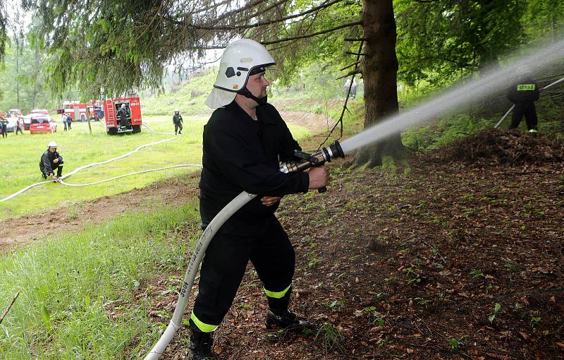 Krajské cvičení složek IZS (rozsáhlý požár lesa) FOREST FIRE 2017.