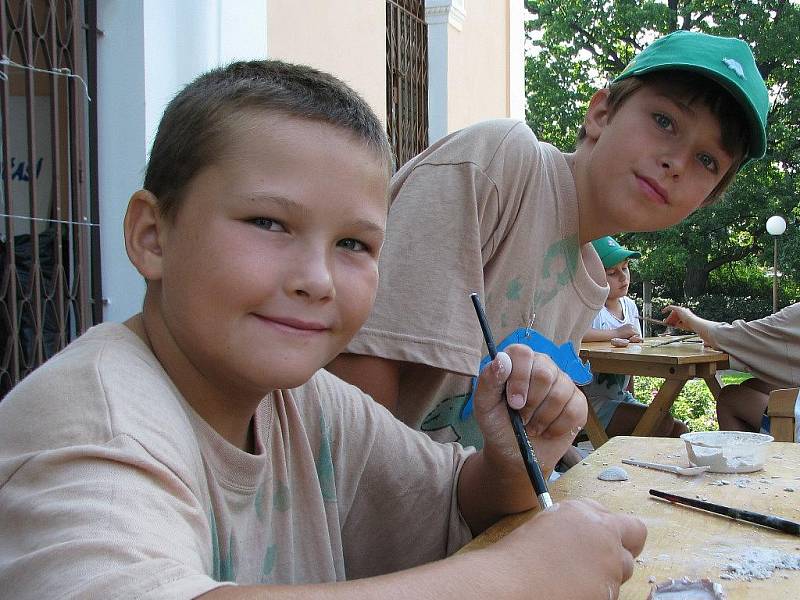 Děti z příměstského tábora Vily Doris